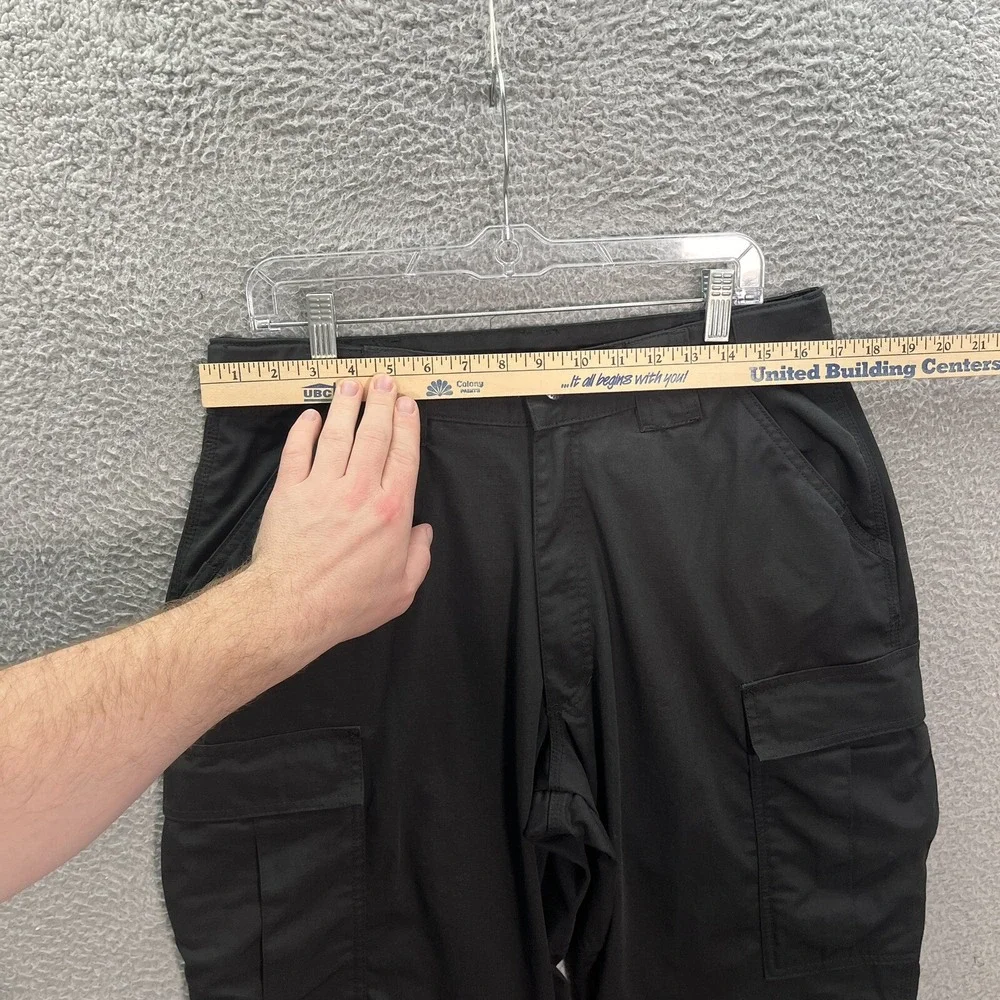 511 Tactical Pants Mens Large Long Black Ripstop Relaxed Fit TDU Cargo Workwear‎